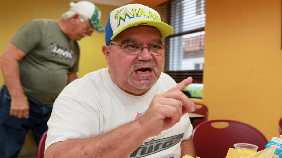 Reynaldo Sierra, 67, of Hialeah finds the choice for president a dispiriting one. ‘But I’m not voting for Trump.’