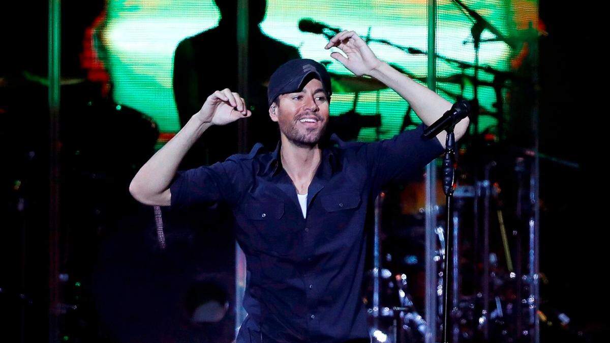 Enrique Iglesias in concert.