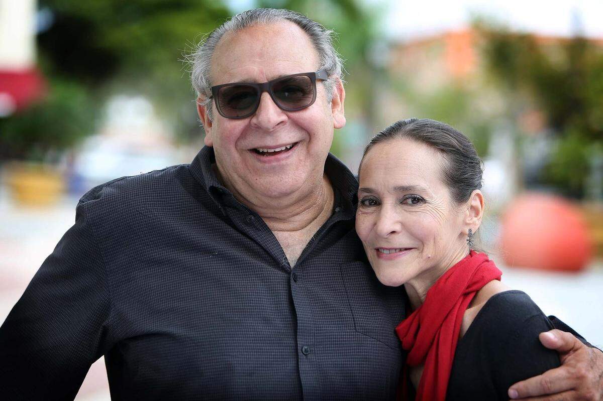Orlando Rojas y Rosario Suárez en el Festival de Cine de Miami, en marzo de 2016, durante el estreno del documental.