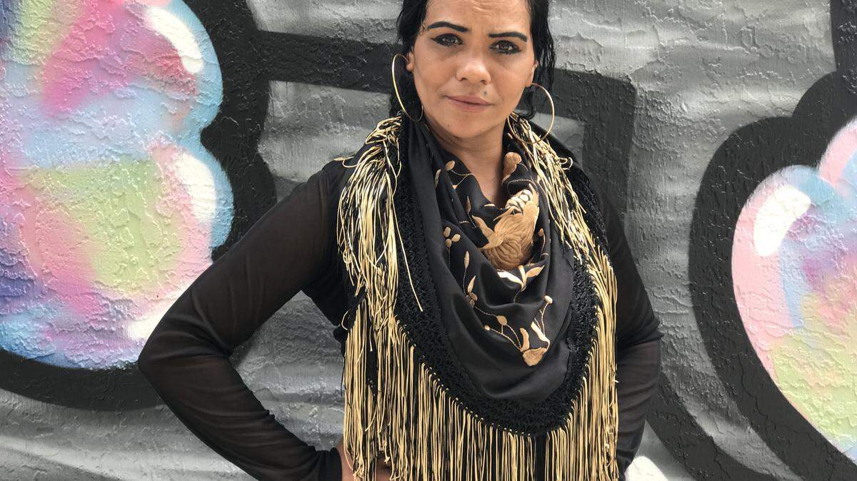 Yanela Gómez Rodríguez, La Negri, cantaora cubana de flamenco.
