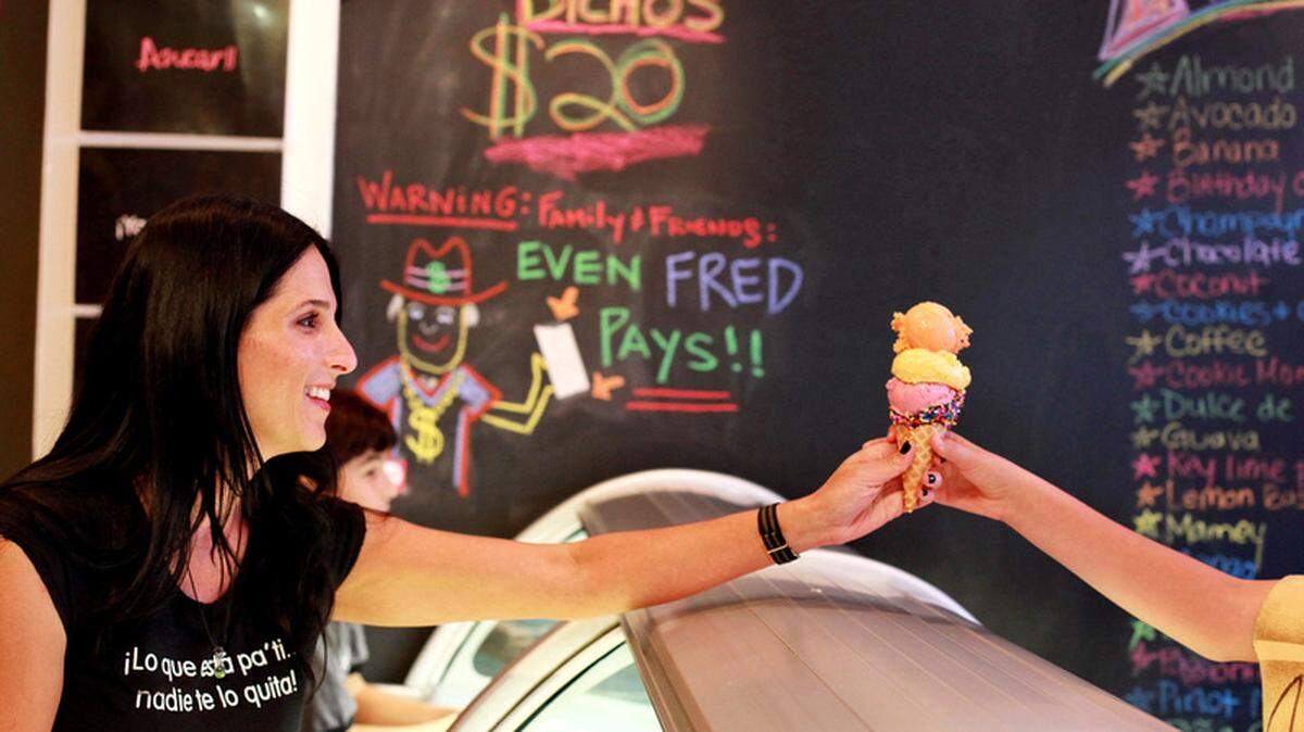 La boutique de helados se encuentra en la calle Ocho en Little Havana y cuenta con sabores únicos.