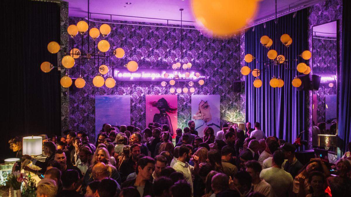 The party turns up at Doheny Room at Delano.