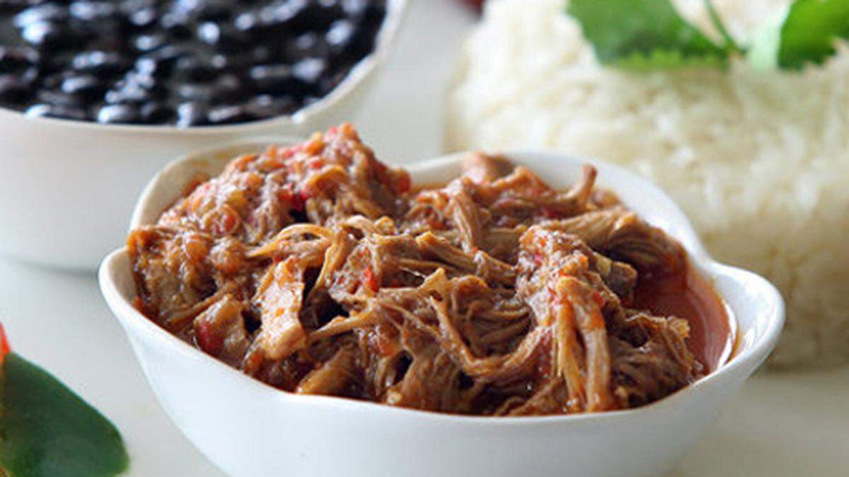 Pabellón criollo del restaurante Caballo Viejo en Bird Road.