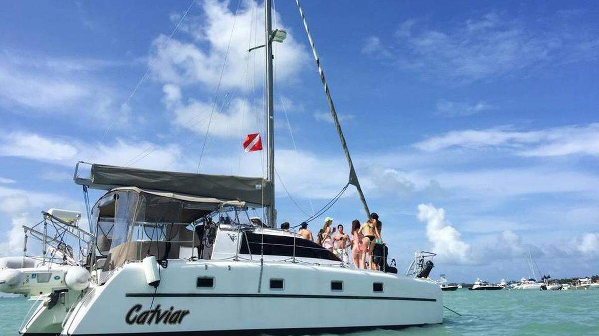 Un catamarán de 35 pies disponible en GetMyBoat en Miami Beach. La plataforma dijo que Miami Beach es uno de sus mercados más grandes. GetMyBoat