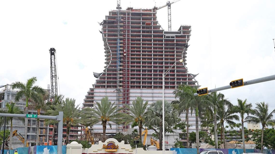 The guitar-shaped Hard Rock hotel is closer to opening. We finally have a date.