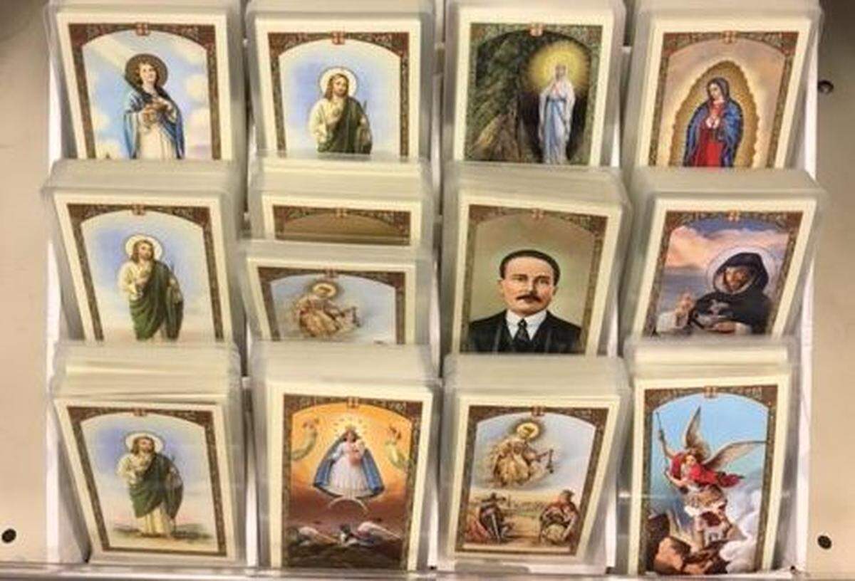 You can buy a prayer card, but everyone at the pharmacy knows what Valtrax is for.