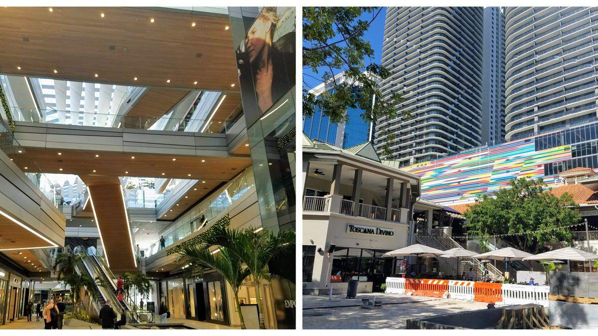 Which shopping mecca suits you best? The one with the high end design or the ongoing construction?