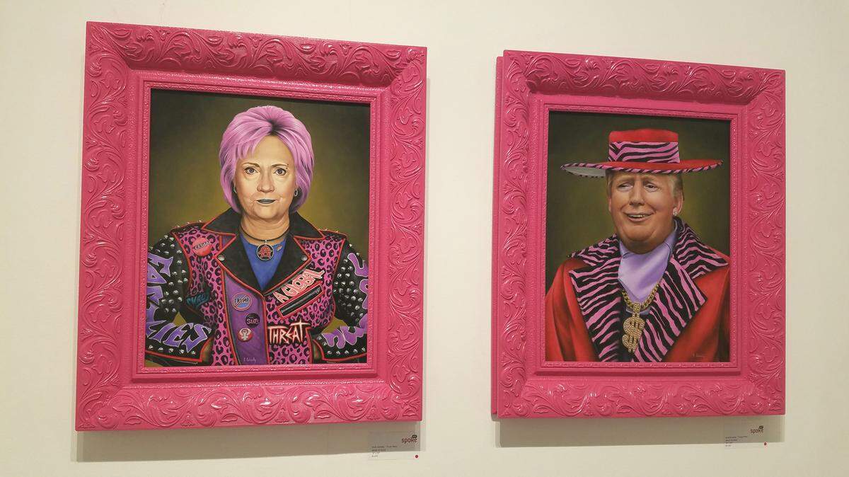 On the bright side, at least nobody tried to vandalize either of these works at the Context show.