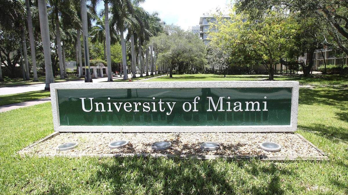 This University of Miami sign is at the main campus in, get this, Coral Gables.