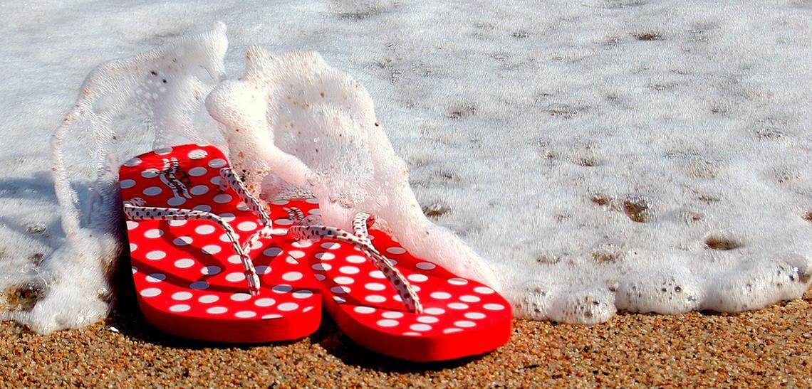 Sure, you can wear flip flops to the beach. But just because we live in Florida, can we wear them everywhere?