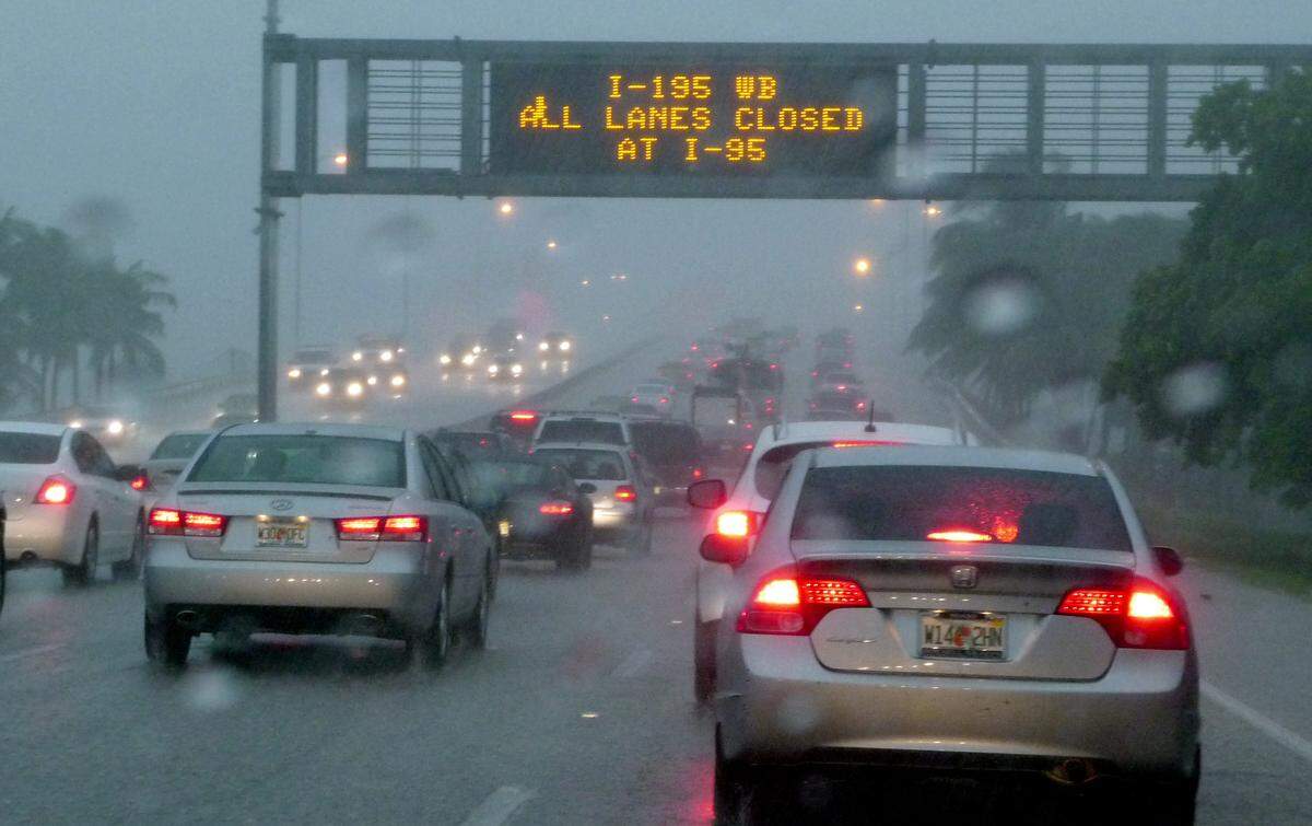 You can bet that at least three of these drivers was reaching for their hazard light buttons.