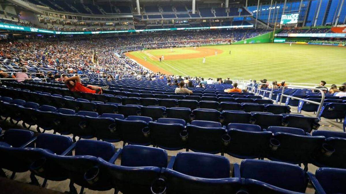Seats are always available at Marlins Stadium.