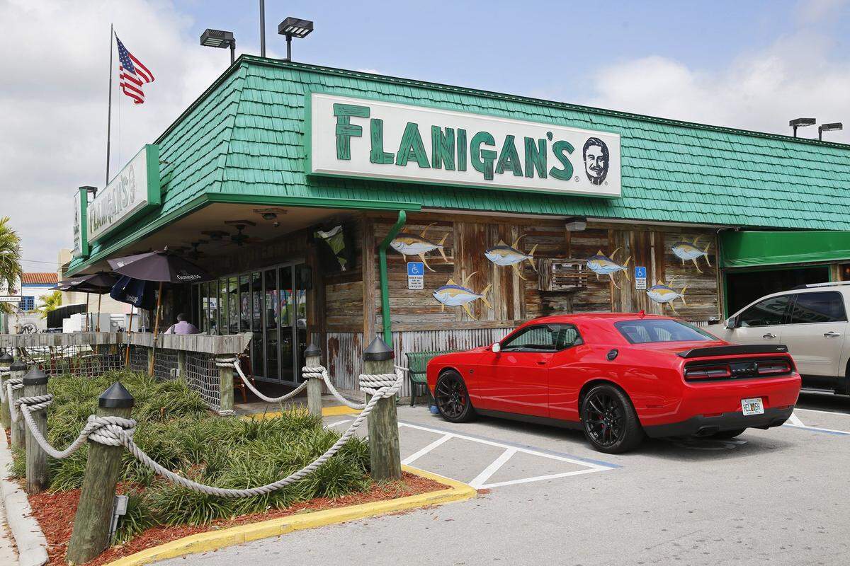 Flanigan's wins the  Miami Herald inaugural Munch Madness champion trophy. Flanigan's is located at 2721 Bird Road on Tuesday, April 4, 2017.