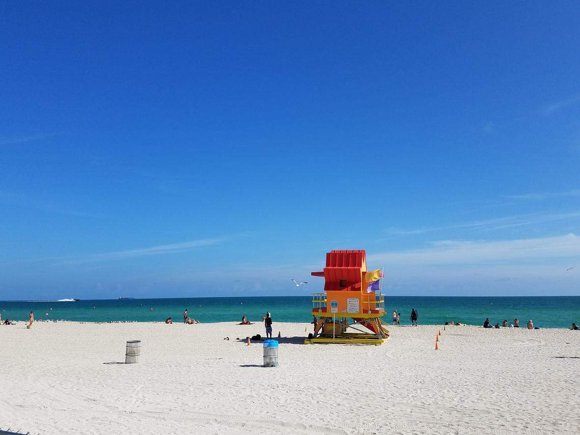 Miami Beach is always a good option for people watching and sunburn.