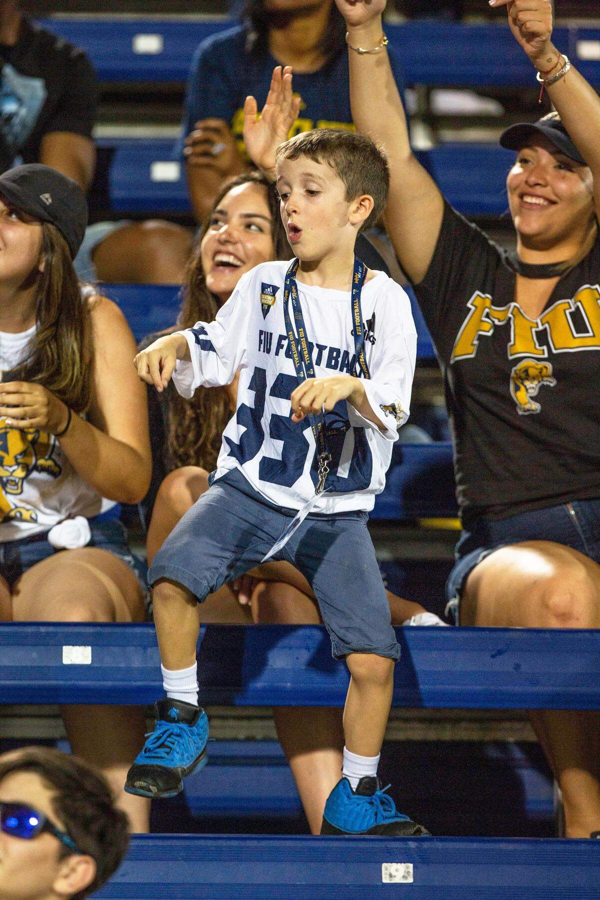 Look at this kid. You think he cares if FIU loses? He's living his best life.