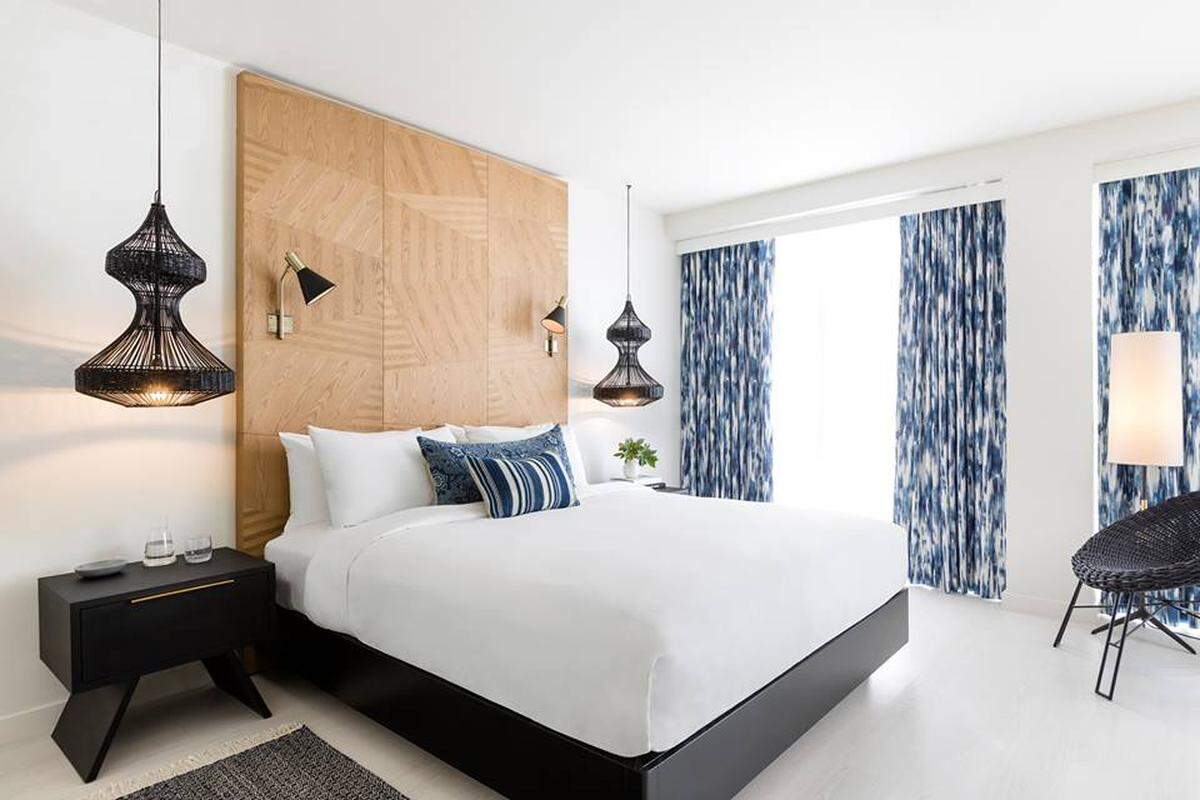 Brand new guest rooms inside the Kimptons Angler's new tower.