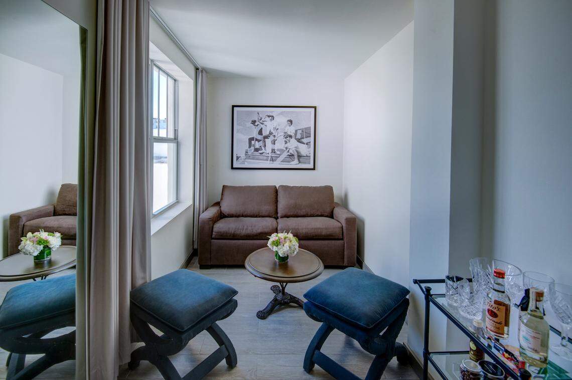 Guest rooms come in a variety of floor plans, many  with a dedicated sitting room.