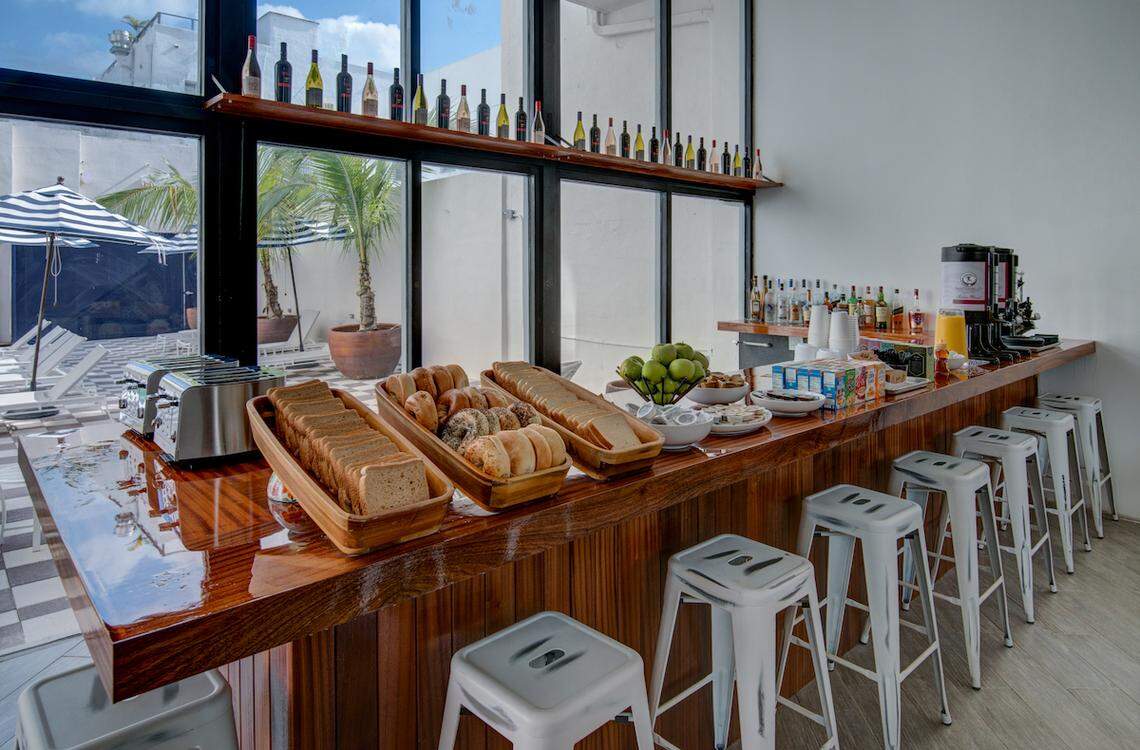 A preview of the forthcoming Brazilian restaurant.