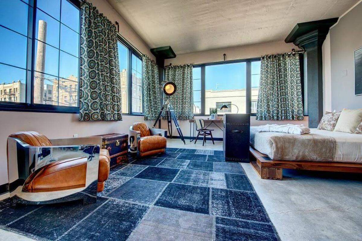 The spacious guest rooms of Long Island City's Paper Factory.