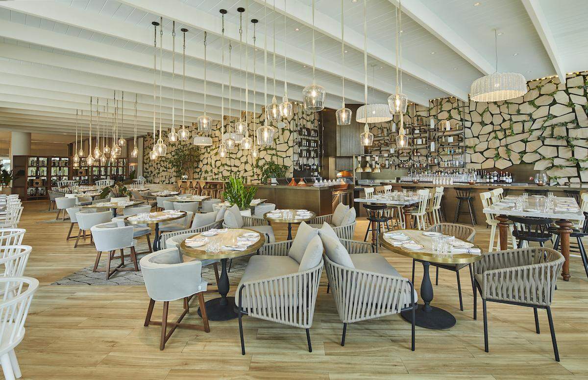 The dining room at Baha Mar's Cleo restaurant.