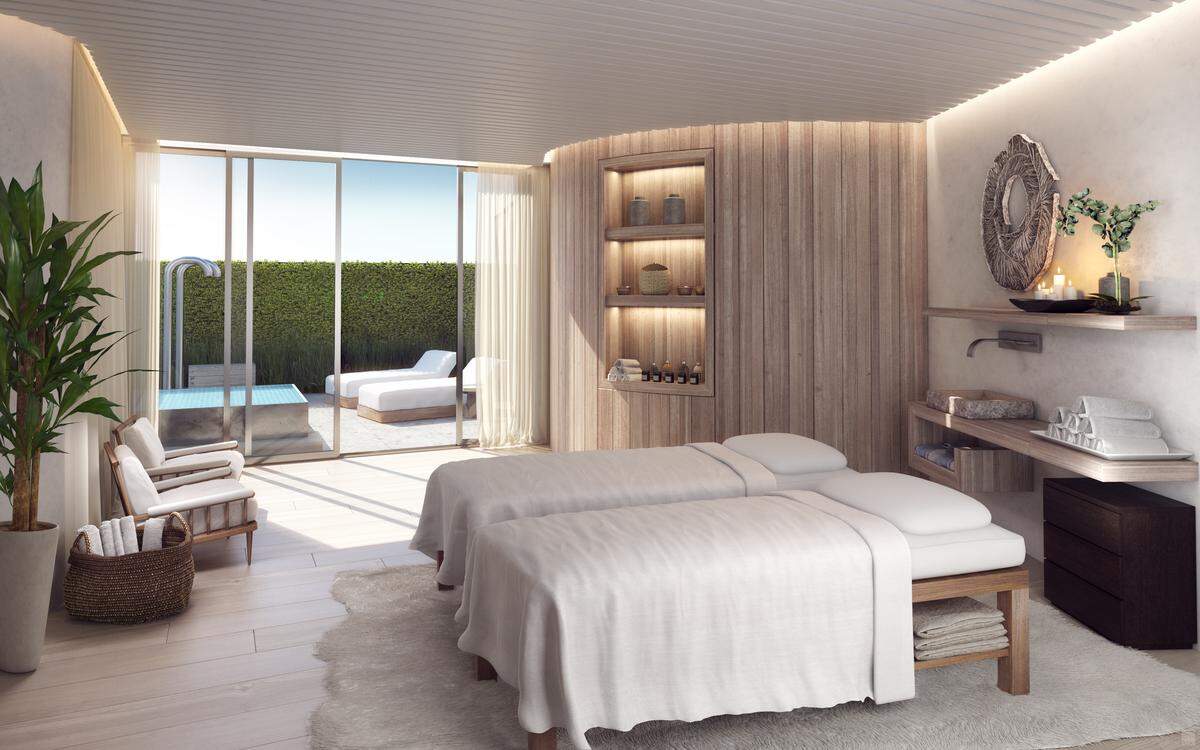 One of 14 treatment rooms at The Spa at Auberge.