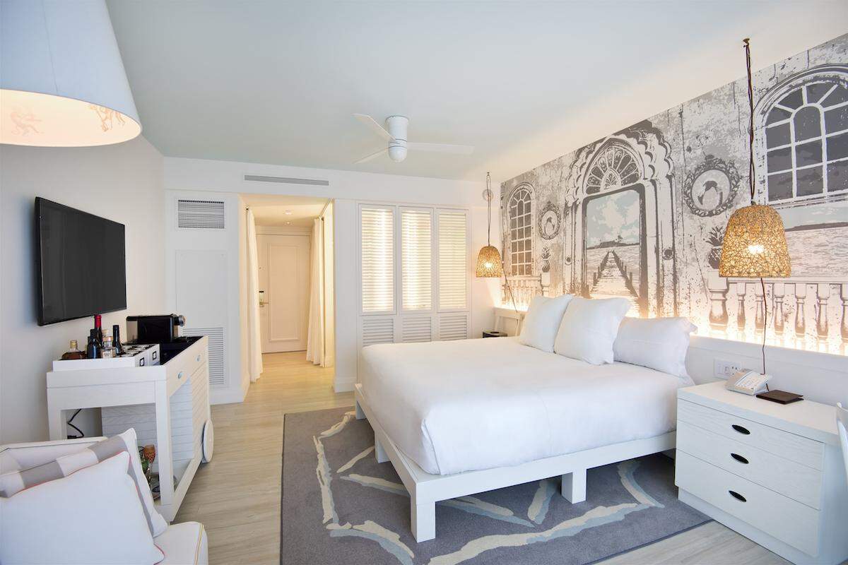 A room inside SLS Baha Mar.
