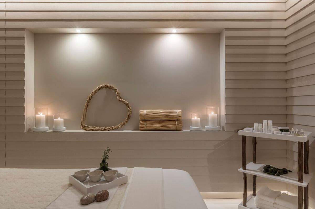 A peaceful spa suite at 1 Hotel's Bamford Haybarn Spa
