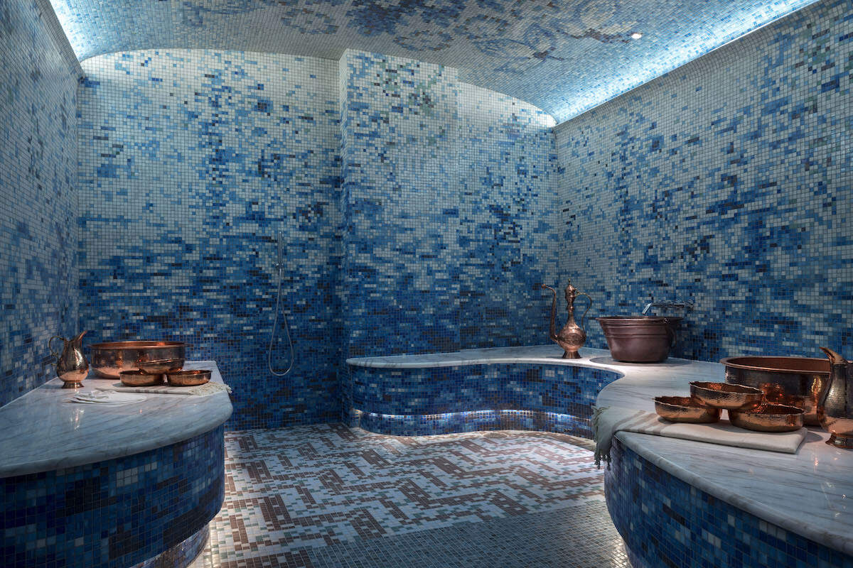 Don’t resist. Unwind inside the hammam at the spa at Kimpton Seafire.