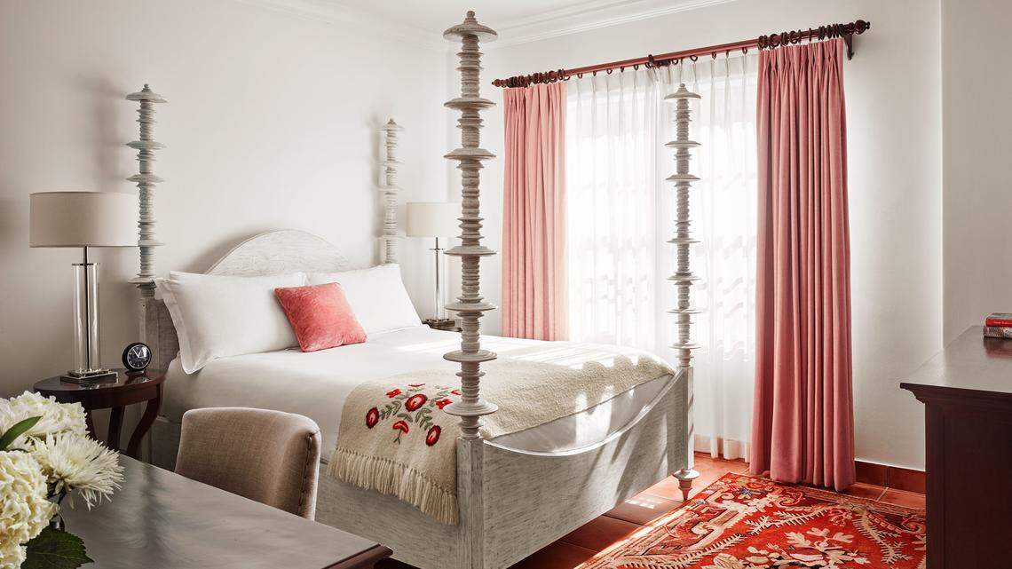 A queen suite at Casa Faena, sister hotel to the lavish Faena.