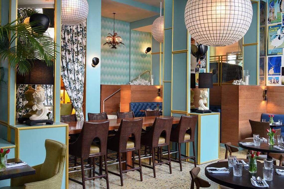 The eclectic restaurant at Hotel Astor.