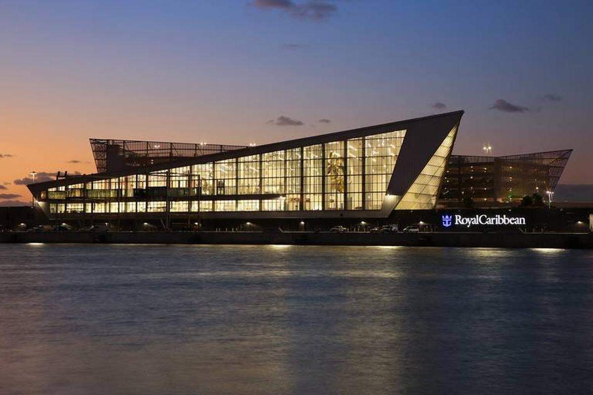 Royal Caribbean’s new terminal at Port Miami will serve as home port to several Royal Caribbean International ships, including two of the world’s largest cruise ships, Allure of the Seas and Symphony of the Seas.