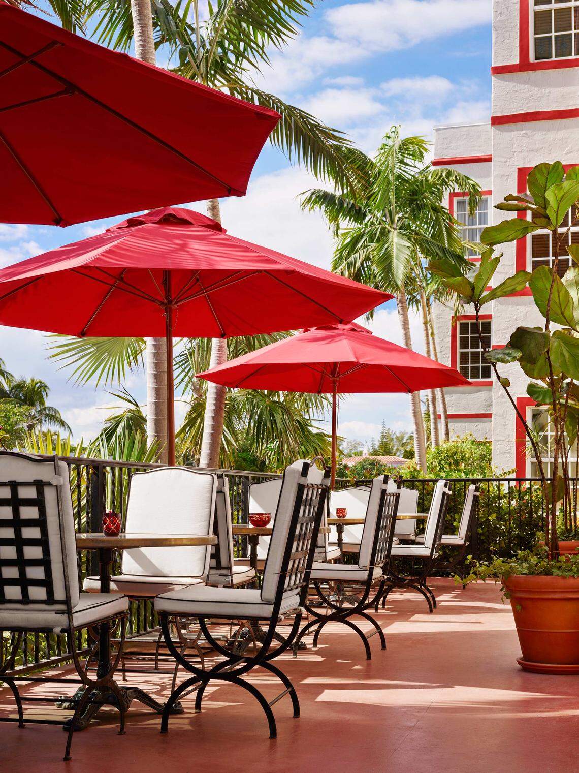 The patio at Casa Faena.