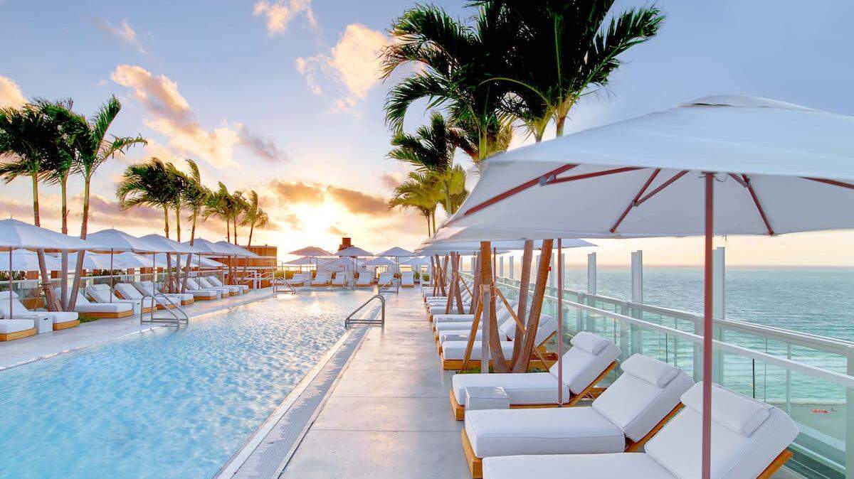 Detox and retox at 1 Hotel South Beach rooftop.