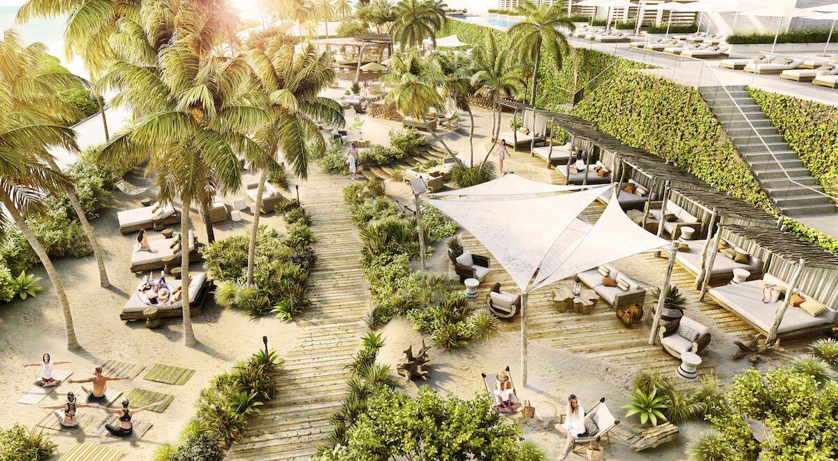 A rendering of the forthcoming Beach Club Lounge, slated for Spring 2018.