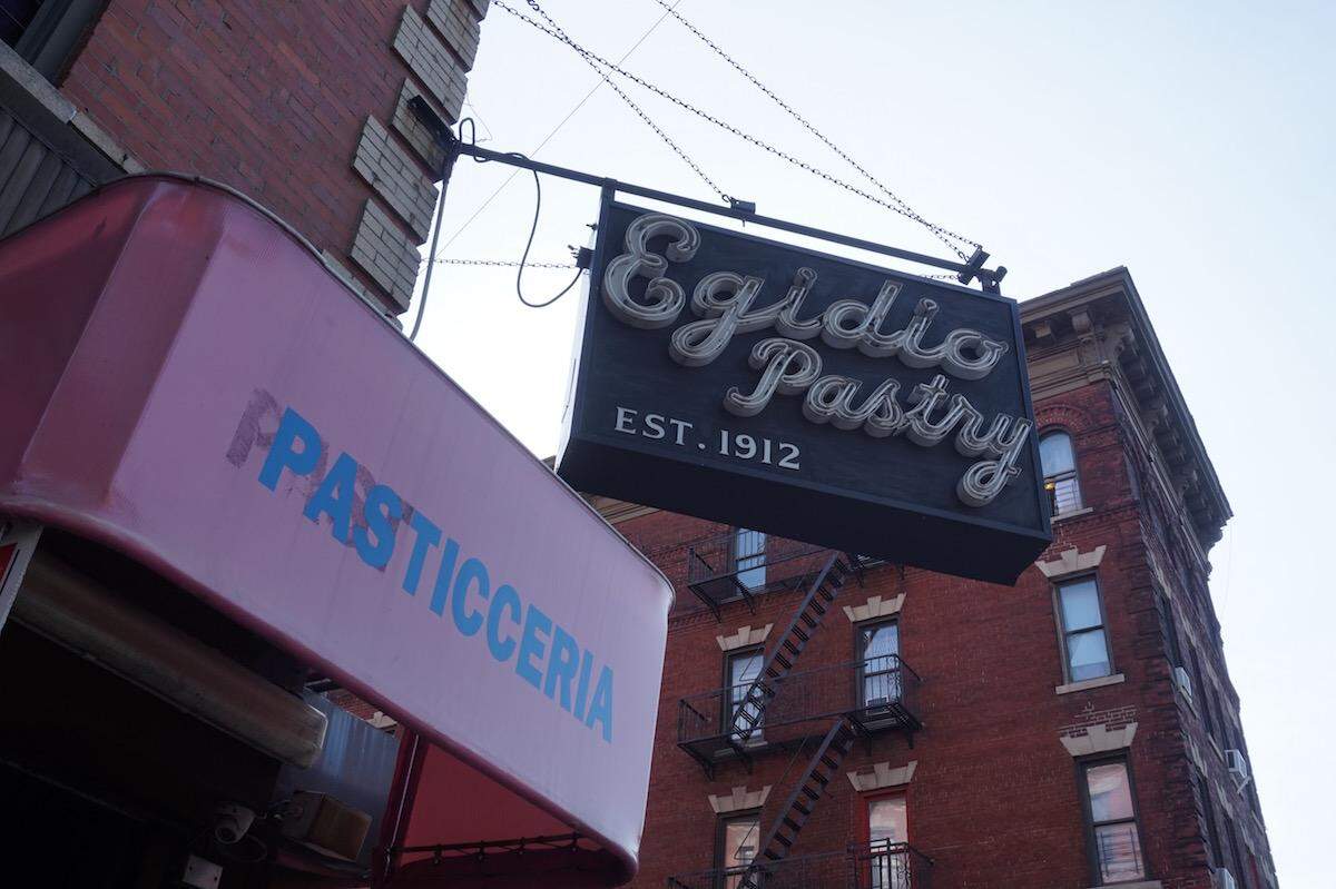 Egidio's bakery is one of the oldest on Arthur Avenue and home to the most authentic canolis.