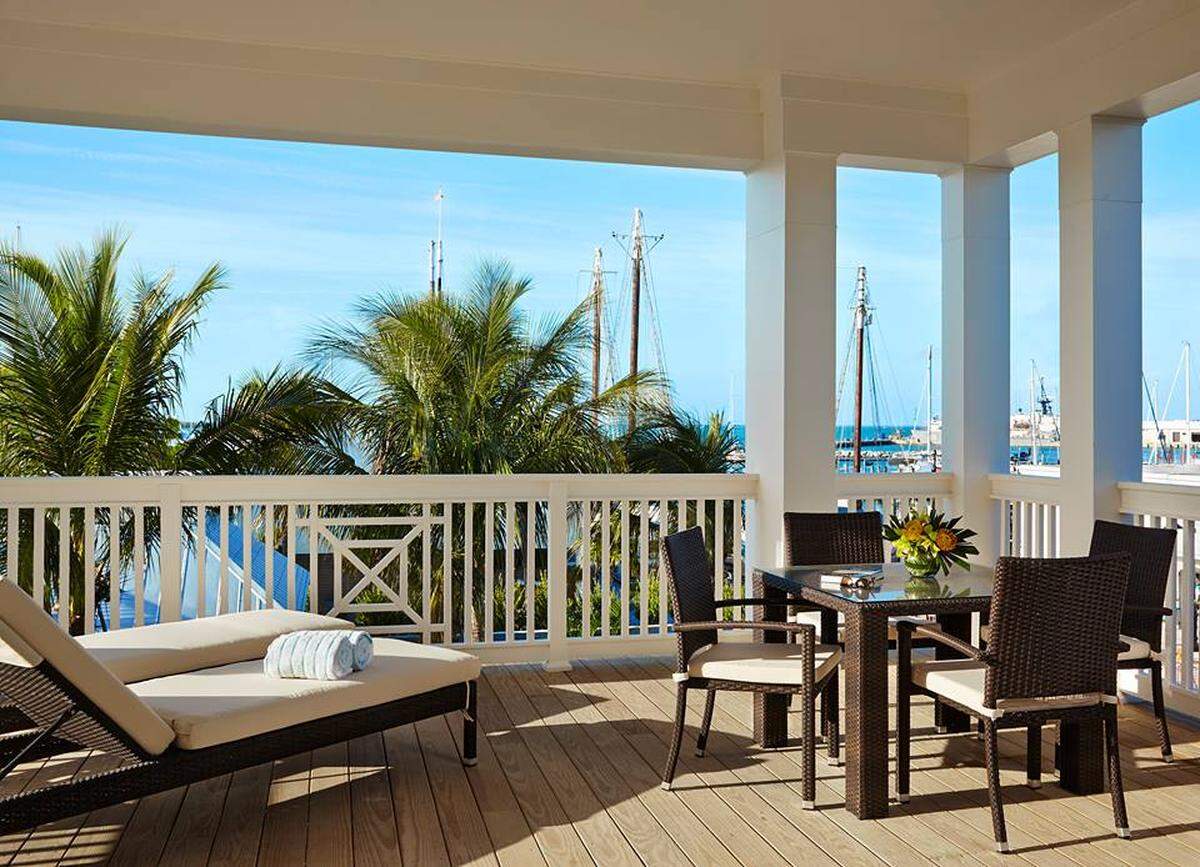 Views of the Historic Seaport from The Marker, one of Key West’s newest hotels.