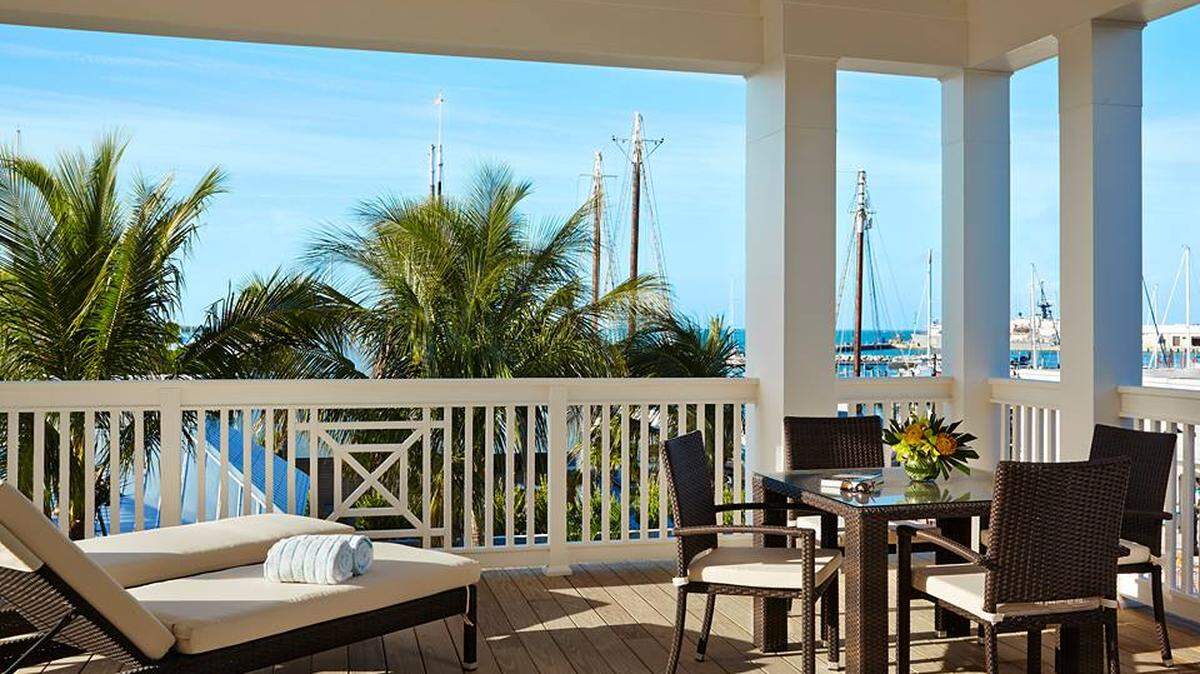 Views of the Historic Seaport from The Marker, one of Key West's newest hotels.