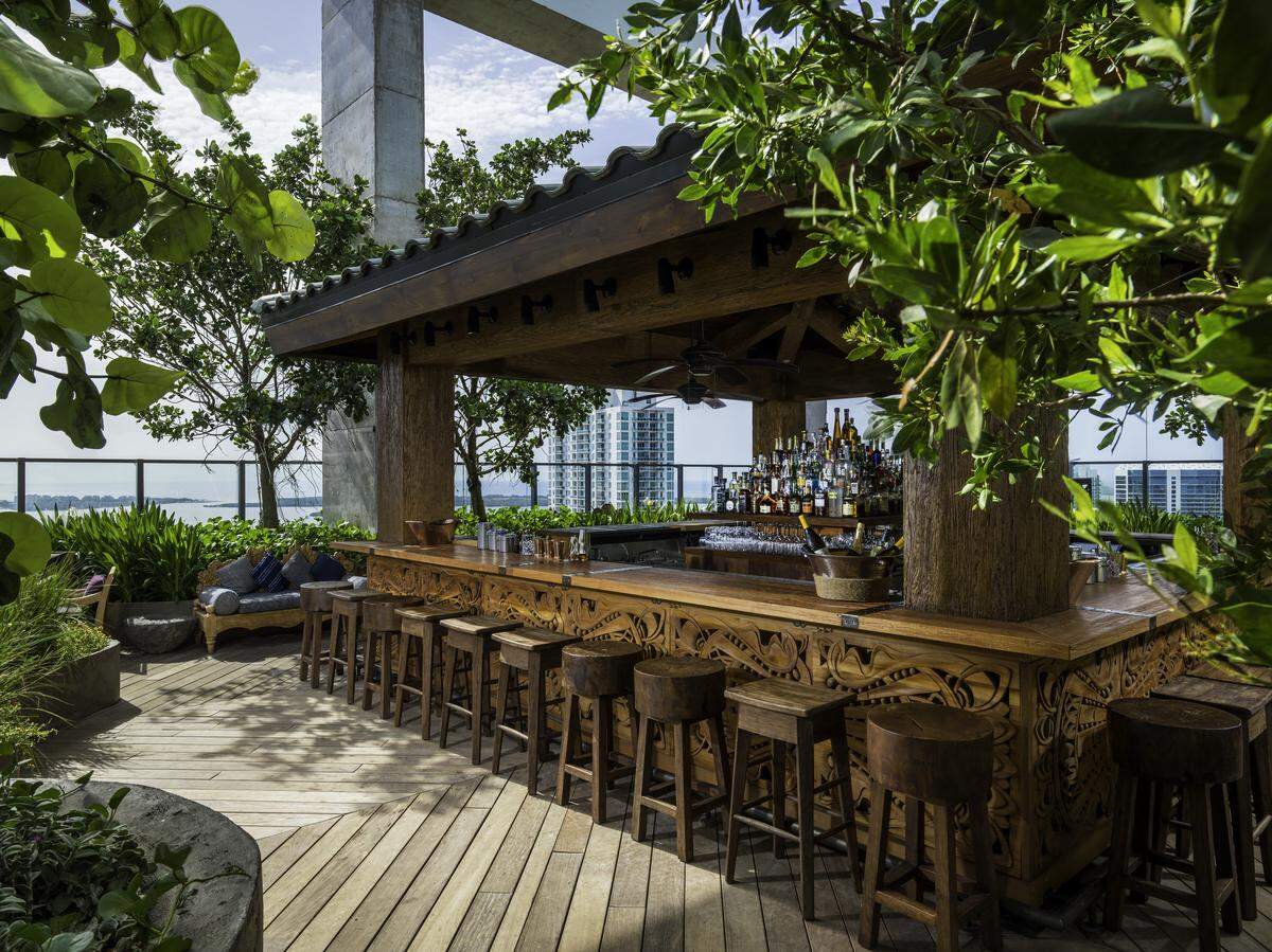 Rooftop vibes at EAST, Miami's Sugar bar.