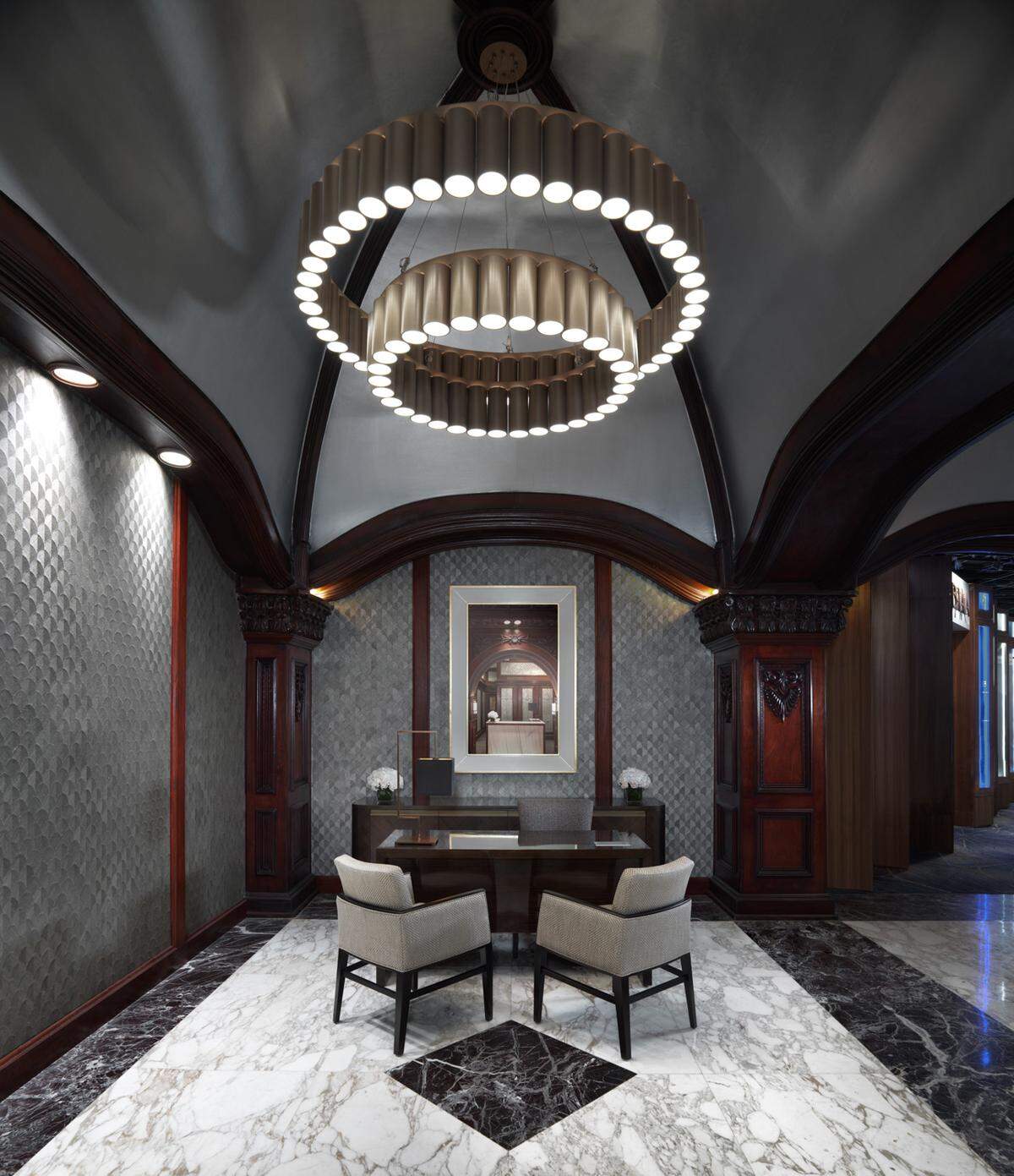 The Concierge area at the redesigned El San Juan.