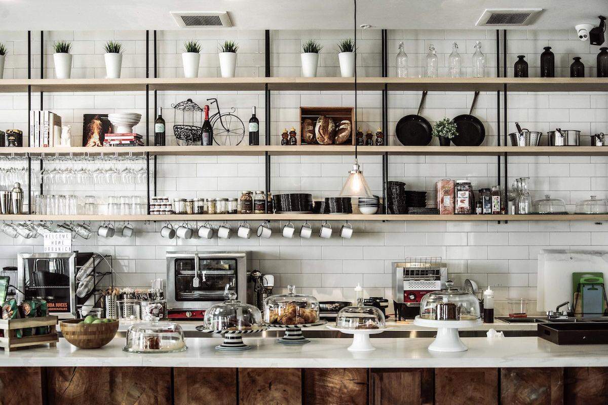 The Food Marchand is a casual cafe with complimentary coffee on hand all day.