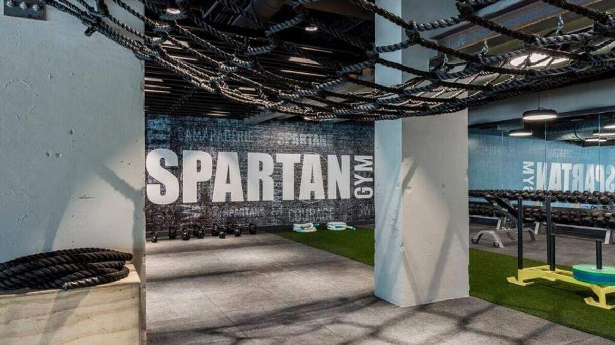 The new Spartan Gym at 1 Hotel offers obstacle-inspired functional fitness.