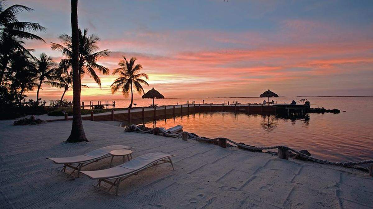 Sunsets at Kona Kai in Key Largo are legendary.