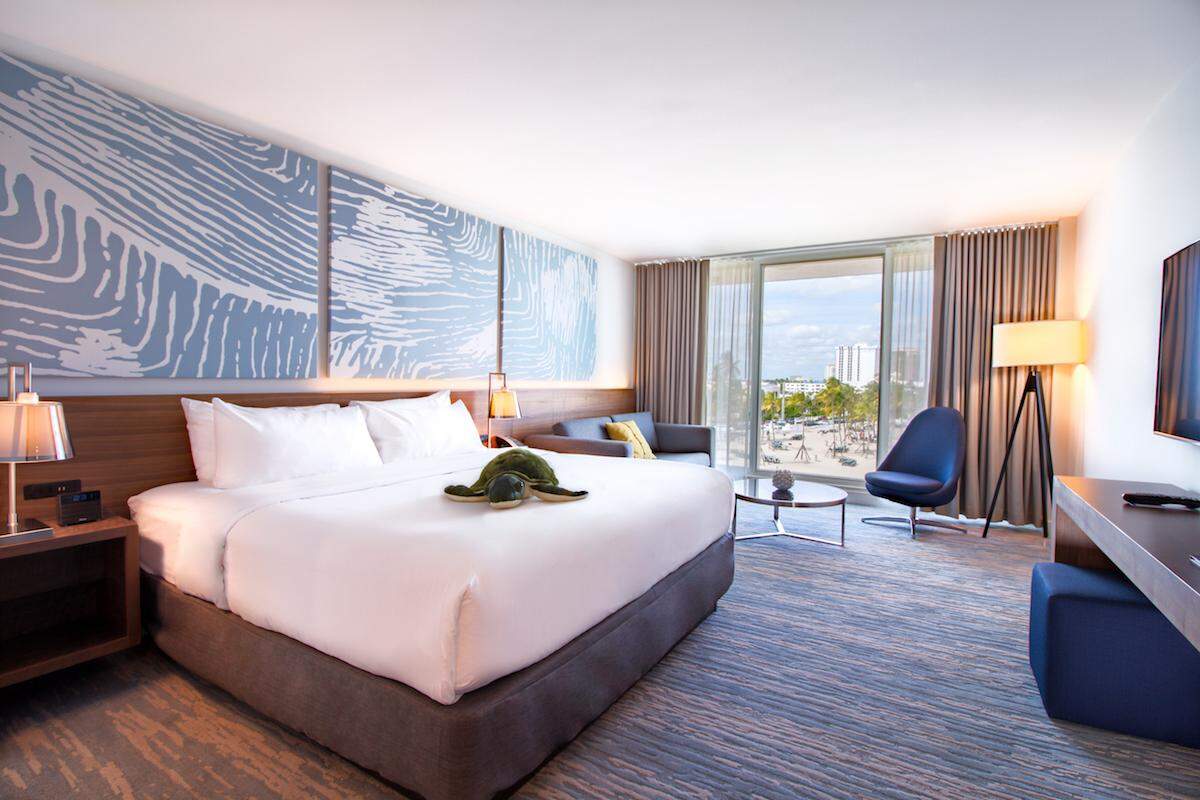 Inside a guest room at B Ocean Resort.