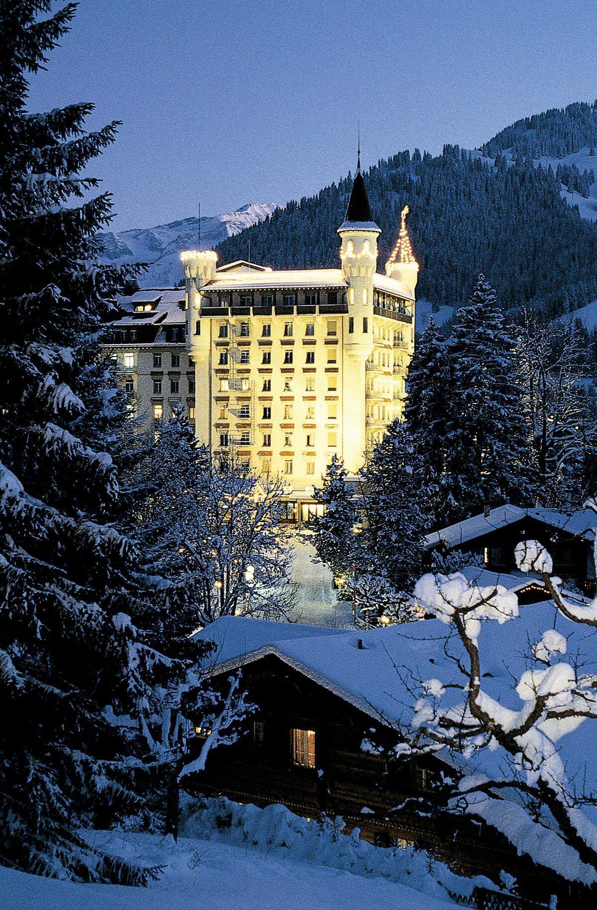 Gstaad Palace in the Swiss Alps.