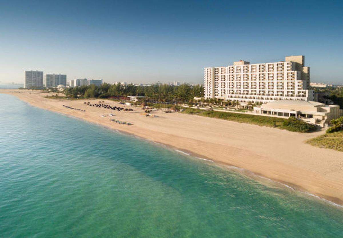Life's a beach at the Marriott Harbor Beach Resort.