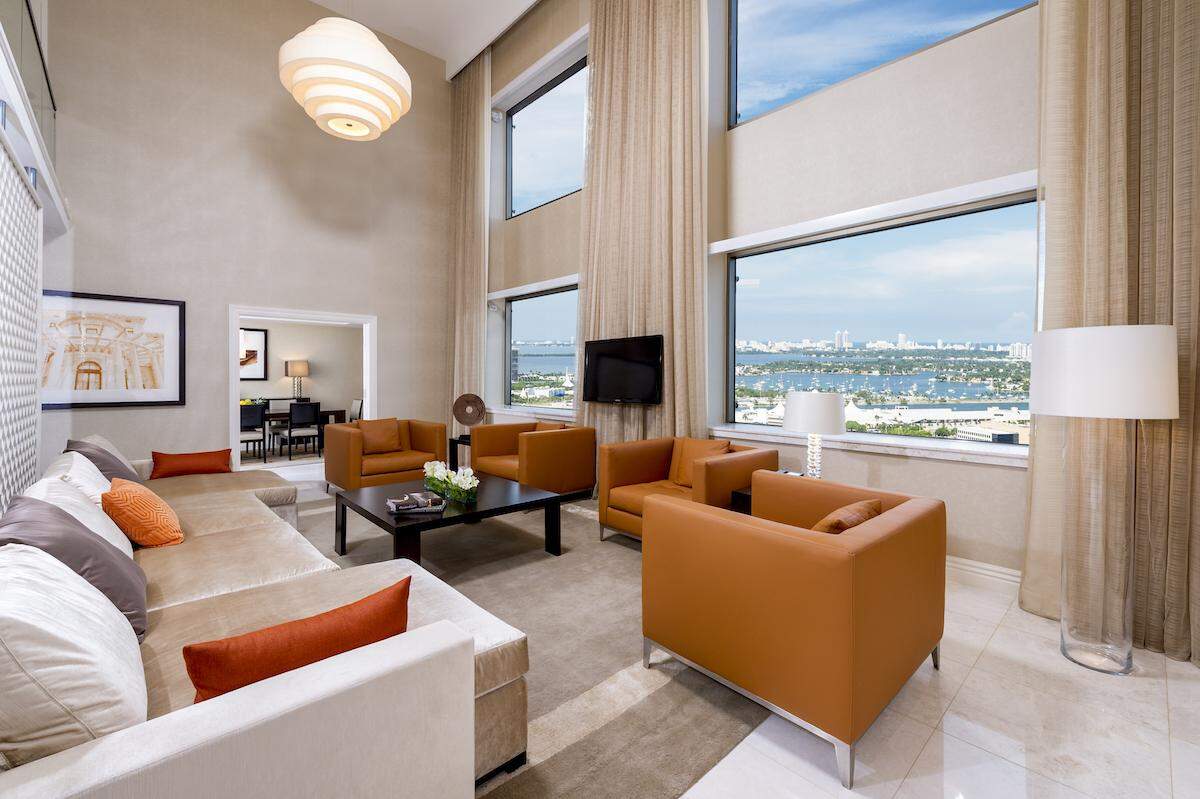 Presidential suites at the InterContinental were designed by tennis superstar Venus Williams.