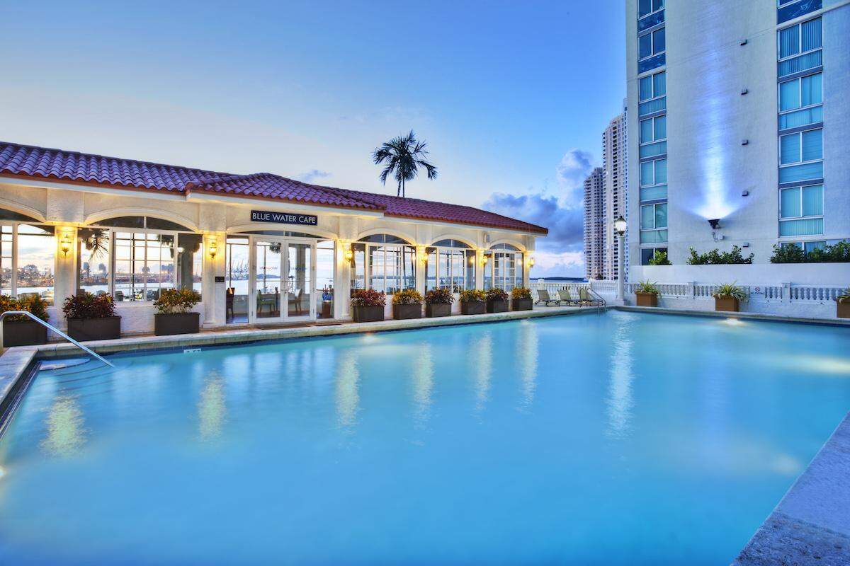 The InterContinental boasts a rooftop pool.
