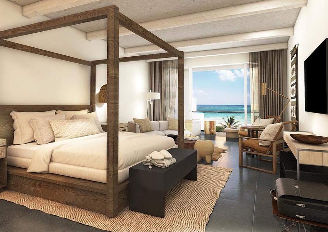 A guest room at UNICO 2087