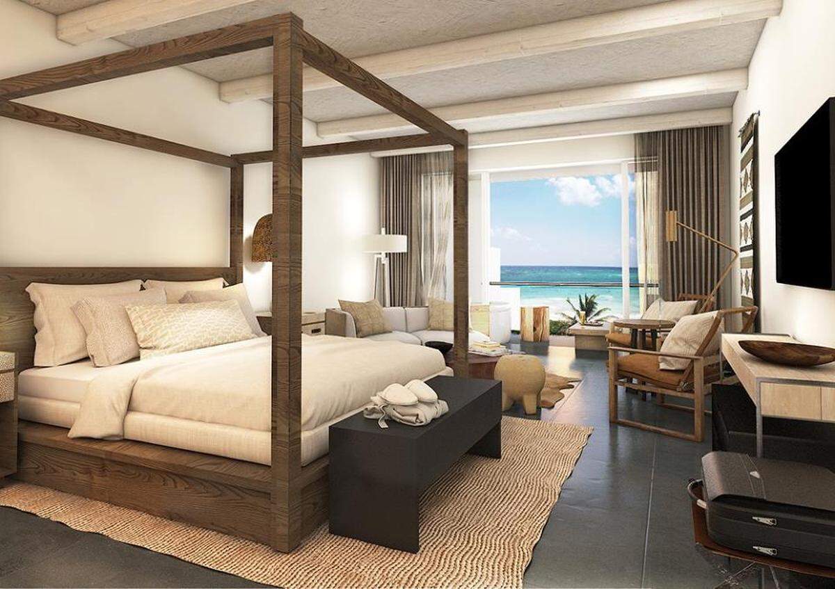 A guest room at UNICO 2087