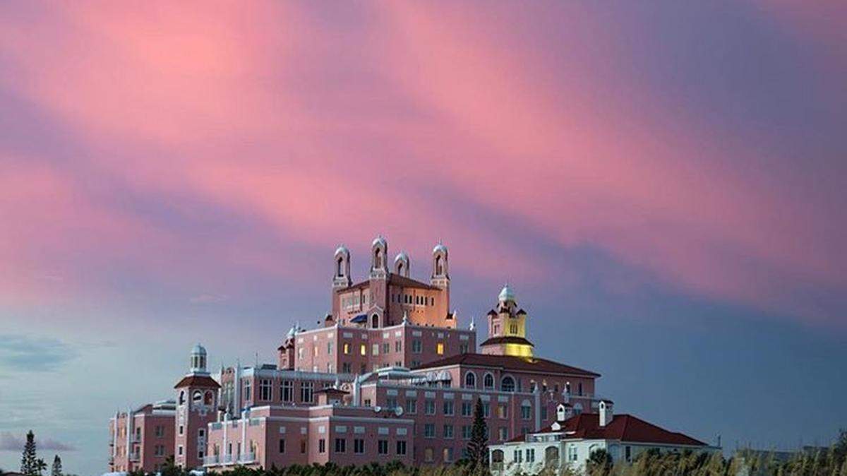 The Don Cesar in St. Pete Beach is known as The Pink Palace.